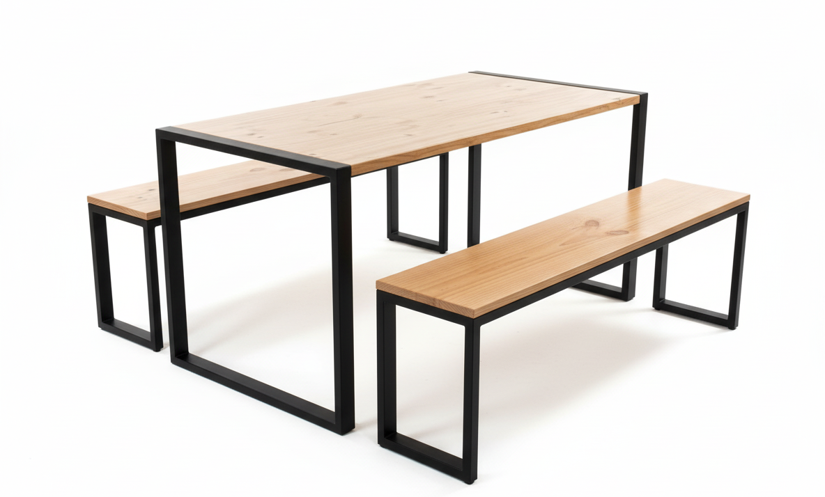 Detalle de la mesa del comedor para restaurante